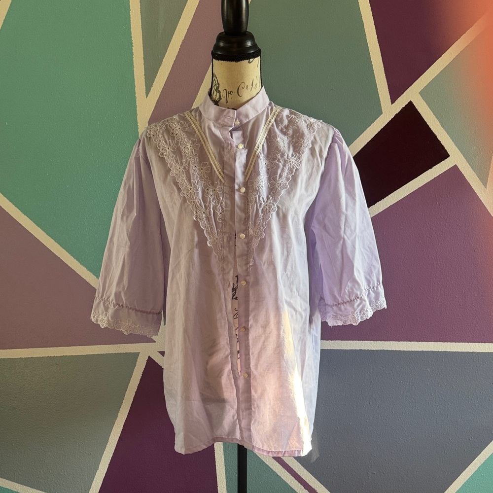 Rhapsody Light Purple Blouse